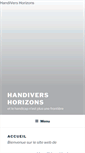 Mobile Screenshot of handivers-horizons.fr